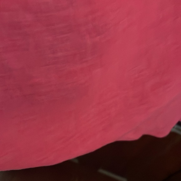 Lilly Pulitzer Linen scoop neck shift dress sleeveless slightly sheer - Picture 4 of 4